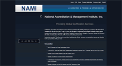 Desktop Screenshot of namicertification.com