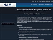 Tablet Screenshot of namicertification.com